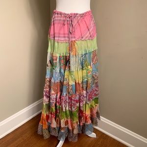 Boston Proper Patchwork Maxi Skirt